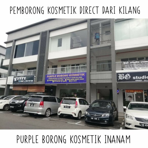 Borong kosmetik inanam purple May 2018
